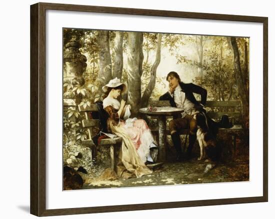 Small Talk-Karl the Elder Schweninger-Framed Giclee Print