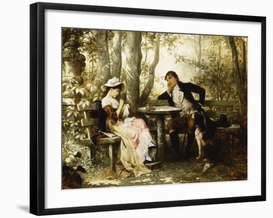 Small Talk-Karl the Elder Schweninger-Framed Giclee Print