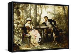 Small Talk-Karl the Elder Schweninger-Framed Stretched Canvas