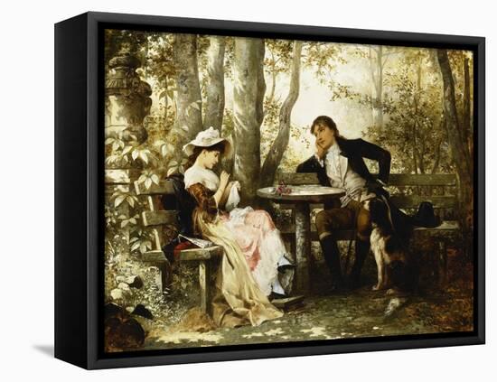 Small Talk-Karl the Elder Schweninger-Framed Stretched Canvas