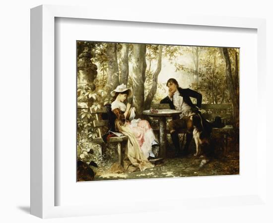 Small Talk-Karl the Elder Schweninger-Framed Giclee Print