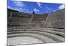 Small Theatre, Roman Ruins of Pompeii, UNESCO World Heritage Site, Campania, Italy, Europe-Eleanor Scriven-Mounted Photographic Print