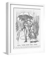 Small Things Amuse Small Minds, 1872-George Du Maurier-Framed Giclee Print