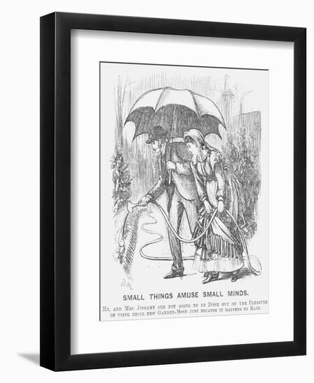 Small Things Amuse Small Minds, 1872-George Du Maurier-Framed Giclee Print