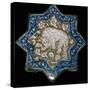 Small tile with a spotted hyena or bear, 13th century. Artist: Unknown-Unknown-Stretched Canvas