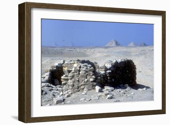 Small tomb near Step Pyramid, Saqqara, Egypt, c2600 BC. Artist: Imhotep-Imhotep-Framed Giclee Print