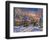 Small Town Christmas-Dominic Davison-Framed Art Print