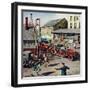 "Small Town Fire Company," May 14, 1949-Stevan Dohanos-Framed Giclee Print