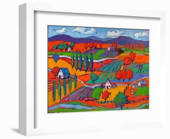 Small Town in Fauve III-Patty Baker-Framed Art Print