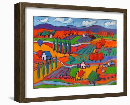 Small Town in Fauve III-Patty Baker-Framed Art Print