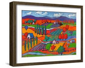 Small Town in Fauve III-Patty Baker-Framed Art Print