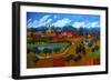 Small Town in Fauve-Patty Baker-Framed Art Print