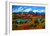 Small Town in Fauve-Patty Baker-Framed Art Print