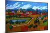Small Town in Fauve-Patty Baker-Mounted Art Print