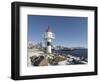 Small town Kabelvag, island Austvagoya. Lofoten Islands. Norway-Martin Zwick-Framed Photographic Print