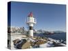 Small town Kabelvag, island Austvagoya. Lofoten Islands. Norway-Martin Zwick-Stretched Canvas