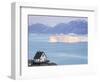 Small town of Uummannaq and glaciated Nuussuaq Peninsula in the background. Greenland-Martin Zwick-Framed Photographic Print