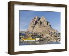 Small town of Uummannaq in northwest Greenland, Denmark-Martin Zwick-Framed Photographic Print