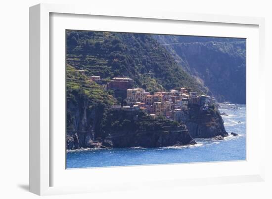 Small Town On A Cliff-George Oze-Framed Photographic Print