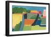 Small Town On a Hill No. 1-Jan Weiss-Framed Art Print