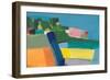 Small Town On a Hill No. 2-Jan Weiss-Framed Art Print