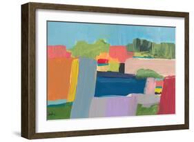 Small Town On a Hill No. 3-Jan Weiss-Framed Art Print