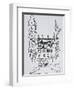 Small town square on Rue Louis Gassin, Old Nice, Nice, France-Richard Lawrence-Framed Photographic Print