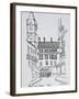 Small town square on Rue Louis Gassin, Old Nice, Nice, France-Richard Lawrence-Framed Photographic Print