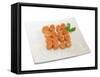 Small Traditional Indian Sweets known as Kaja in India-SNEHITDESIGN-Framed Stretched Canvas