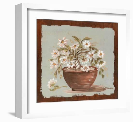 Small Trees And Pots IV-L^ Romero-Framed Art Print