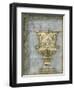 Small Urn and Damask I-Jennifer Goldberger-Framed Art Print