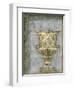 Small Urn and Damask I-Jennifer Goldberger-Framed Art Print