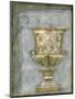 Small Urn and Damask I-Jennifer Goldberger-Mounted Art Print