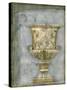 Small Urn and Damask I-Jennifer Goldberger-Stretched Canvas