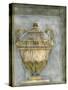 Small Urn and Damask III-Jennifer Goldberger-Stretched Canvas