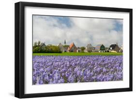 Small Village Den Hoorn with White Church at Dutch Wadden Island Texel-Ivonnewierink-Framed Photographic Print