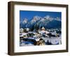 Small Village, Graubunden, Switzerland-Walter Bibikow-Framed Photographic Print