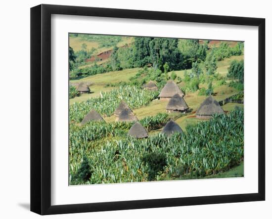Small Village in Hosana Region, Shoa Province, Ethiopia, Africa-J P De Manne-Framed Photographic Print
