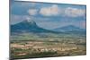 Small Village in La Rioja with the Sierra De Cantabria Mountains Near Laguardia, La Rioja, Spain-Martin Child-Mounted Photographic Print