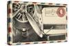 Small Vintage Airmail II-Ethan Harper-Stretched Canvas