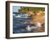 Small Waterfall along the Edge of Miner's Beach at Lake Superior in Pictured Rocks National Seashor-Julianne Eggers-Framed Photographic Print