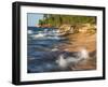 Small Waterfall along the Edge of Miner's Beach at Lake Superior in Pictured Rocks National Seashor-Julianne Eggers-Framed Photographic Print