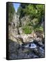 Small Waterfall, Mount Rainier National Park, Washington, USA-Tom Norring-Framed Stretched Canvas