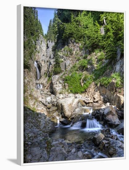 Small Waterfall, Mount Rainier National Park, Washington, USA-Tom Norring-Framed Photographic Print