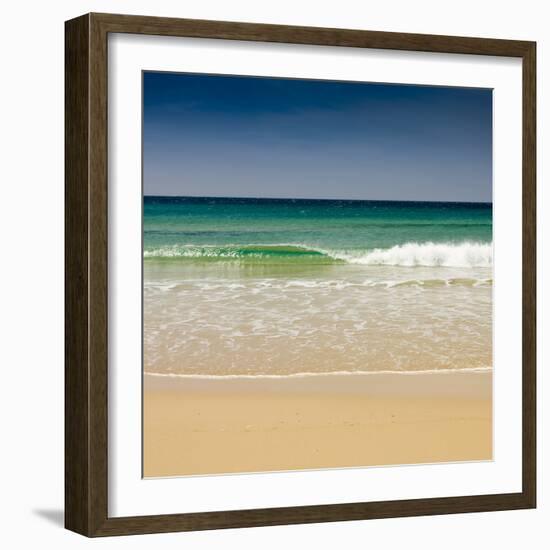 Small Wave, Los Lances Beach, Tarifa, Andalucia, Spain, Europe-Giles Bracher-Framed Photographic Print