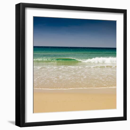 Small Wave, Los Lances Beach, Tarifa, Andalucia, Spain, Europe-Giles Bracher-Framed Photographic Print