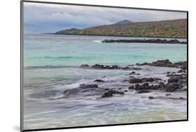 Small waves on lava rocks along shoreline of Floreana Island, Galapagos Islands, Ecuador.-Adam Jones-Mounted Photographic Print