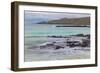 Small waves on lava rocks along shoreline of Floreana Island, Galapagos Islands, Ecuador.-Adam Jones-Framed Photographic Print