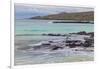 Small waves on lava rocks along shoreline of Floreana Island, Galapagos Islands, Ecuador.-Adam Jones-Framed Photographic Print