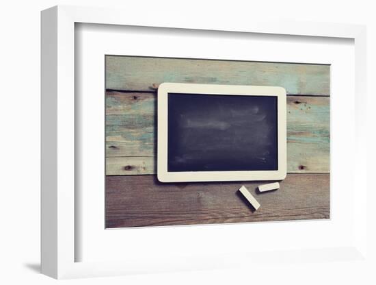 Small Wooden Framed Blackboard-tashka2000-Framed Photographic Print